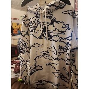 Wasted Co Good Times Dragon Cloud Monster Indigo Sweatshirt Hoodie Medium NWT A7